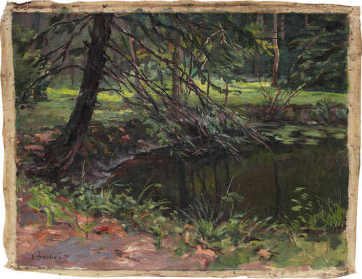 Никольский Валентин Михайлович. Пейзаж с озером